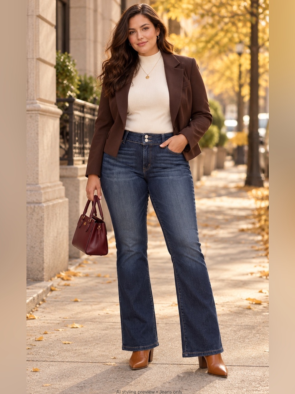 The Levi’s 529 Curvy Bootcut jeans, size 14M W32 L32 0091